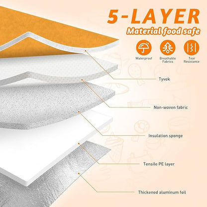 BBQ Meat Blanket Grilling Meat Insulated Resting Bag Controlling Heat Loss and Moisture Retention Keep Warm Tender and Juicy 21in Wide Mouth Reusable Family Outdoor Perfect BBQ Camping (19in Khaki)