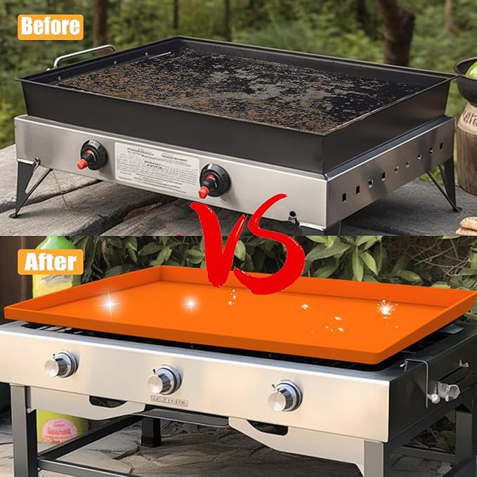 Silicone Griddle Cover Mat for Blackstone, Blackstone Grill Accessories 36-Inch Fully Wrapped Grill Flat Top Cover Food-Grade Grill Mat