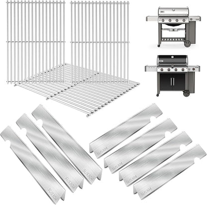 GS4 Genesis 2 Grill Parts for Weber 4-Burner GS4 Genesis II/II LX 400 SER Genesis II E410 Replacement Webber Genesis 400(2022 Y) Accessories for Weber Grates 66089 66097 & Flavorizer Bars 66030 66033