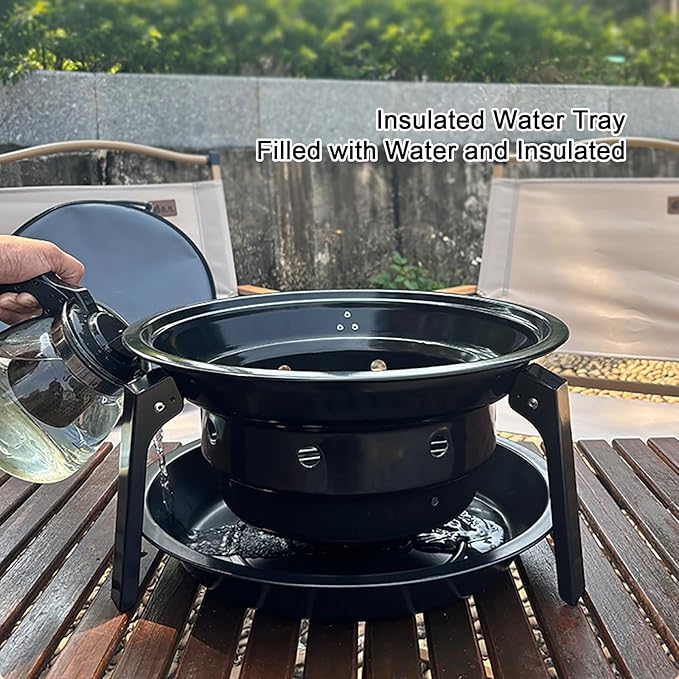 Portable Charcoal Grill, Outdoor BBQ Grills, Foldable, with Carry Bag, for Garden Picnic/Camping/Home Bonfire/Party
