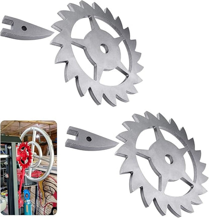 Ratchet & Paw Gear Fit for Santa Maria Grill, Suitable for Any 1/2" Round bar or Square tubing for The Handle Assembly, and LavaLock Spring Handles, 2 Pcs