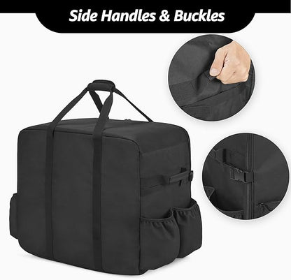 samdew Carry Bag for 22 Inch Tabletop Griddle with Hood, Outdoor Grill Cover Compatible with Blackstone 22 Inch Tabletop Griddle with Hood, Portable Camping Grill Storage Case with Pockets, Bag Only