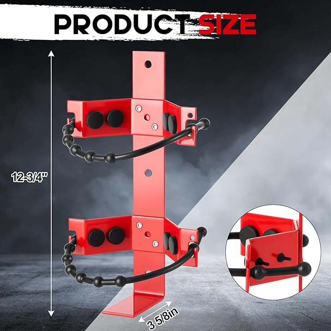 RattanView 1 Pcs Fire Extinguisher Mount Bracket Adjustable, Supports up to 10 lb, Heavy-Duty and Easy Installation, Ideal for Home, Truck, RV, Boat, Commercial Use, Secure and Durable Holder