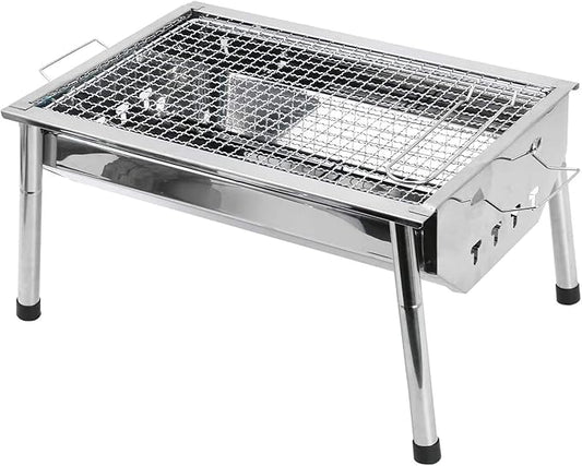 Portable Charcoal Grill for Camping BBQ Outdoor Barbecue Grill Folding Grill with Wire Meshes for Grilling, Easy to Carry Camping Grill for Outdoor BBQ,A-1