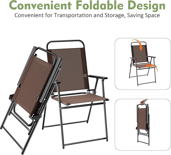 Shintenchi 6 Piece Outdoor Patio Furniture Set, Small Outdoor Patio Dining Table and Chairs Set, Outdoor Seating with Umbrella for Backyard, Balcony, Front Porch, Light Brown