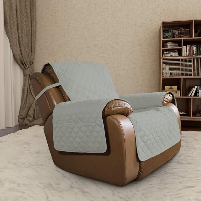 Easy-Going Oversized Recliner Chair Slipcover Reversible Sofa Cover Water Resistant Couch Cover Furniture Protector with Elastic Straps for Pets Dog (Oversized Recliner, Beige/Beige) | Machine Washable Slipcover For Dogs, Water Resistant Furniture Mat ...