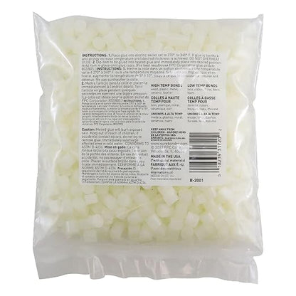 Surebonder B-2001 Less Stringing Skillet Glue Cube Pellets for Crafts and Floral Projects, 1 lb Bag, Use in Surebonder Glue Skillets, Cream Color