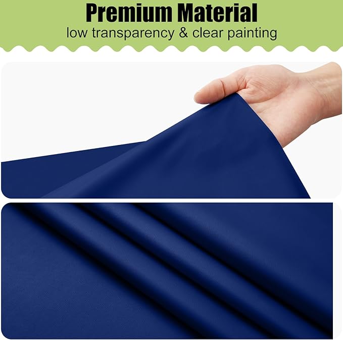 Smiry Disposable Table Cloth - 6 Pack, 54 x 54 Inch Waterproof Rectangle Tablecloths for Parties, Decorative Plastic Table Cover, Leakproof & Sturdy, Navy