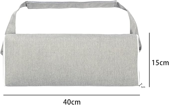 Enipate Outdoor Chaise Lounge Head Pillow, Pack of 2 Water Resistant Headrest Pillows with Elastic Band for Pool Patio Chairs