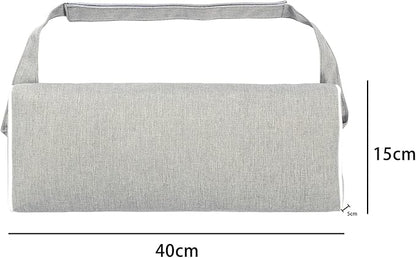 Enipate Outdoor Chaise Lounge Head Pillow, Pack of 2 Water Resistant Headrest Pillows with Elastic Band for Pool Patio Chairs