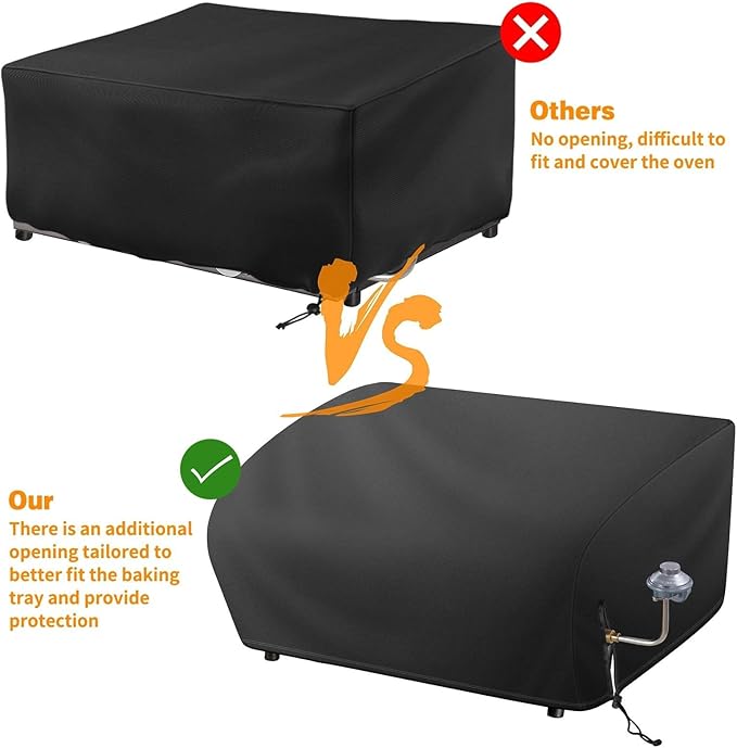 Grill Cover for Blackstone 22 Inch Griddle, Heavy Duty 600D Waterproof Oxford BBQ Grill Cover with Drawstrings, Flat top Gas Grill Cover Only Fits Blackstone 22" Tabletop Griddle with Hood