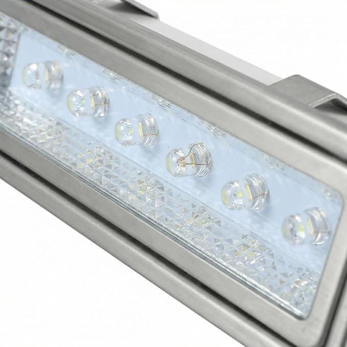 HOMSFOU Range Hood Light Replacement Rectangular Led Range Hood Lamp Dc 12V Cold Light Ceiling Mount Kitchen Part 4.72 X 1.37 X 1.06 in 1 Piece