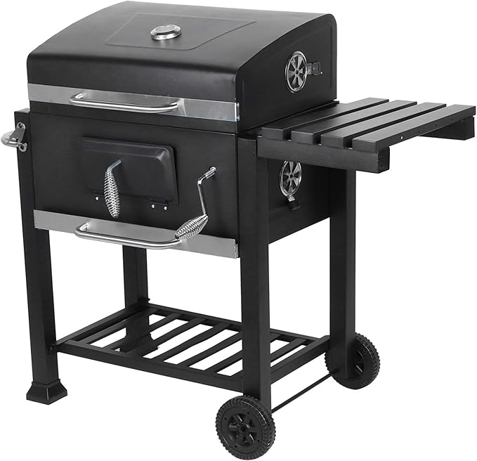 Portable Bbq Grill, Charcoal Grill, Heavy Duty Steel, Outdoor Cooking, Camping Grill, Picnic Grill, Family Gathering Grill