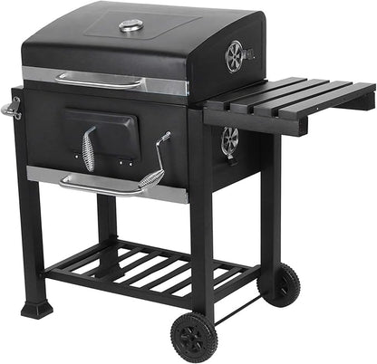 Portable Bbq Grill, Charcoal Grill, Heavy Duty Steel, Outdoor Cooking, Camping Grill, Picnic Grill, Family Gathering Grill