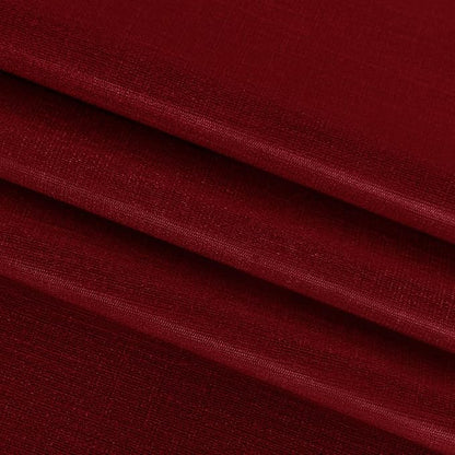 sancua 100% Waterproof Vinyl Tablecloth Table Cloth 60 Inch Round, Burgundy | Oil Spill Proof, PVC Material, Wipe Clean Table Cover for Dining Tables, Buffet Parties and Camping