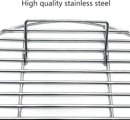 24" Round Grates for BGE, Big Green Egg XL, Weber Summit E6 S6 Kamado Joe Pro Joe Big Joe I, II III Smokers 24" Charcoal Grill and Firering, Outdoor BBQ, Fire Pit Camping, Picnics Cooking Grid