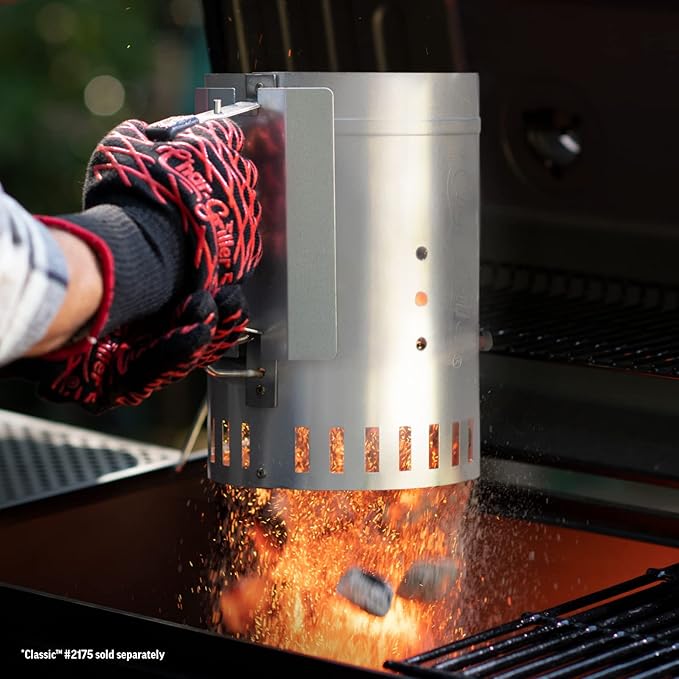 Char-Griller® Charcoal Grill Chimney Starter with Quick Release Trigger for Quickly Lighting BBQ Coals, Compatible with Any BBQ Charcoal Grill, 12-Inch & Masterbuilt Fire starters, 48 count