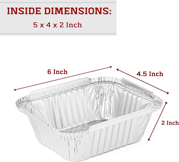 TYH Supplies 60 Pack Small Aluminum Drip Pan Liners for Napoleon 62007 – Bulk Disposable Grease Pans for Prestige, PRO, Mirage, Ultra Chef BBQ Gas Grills, Smokers & Griddle Accessories