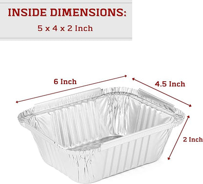 TYH Supplies 60 Pack Small Aluminum Drip Pan Liners for Napoleon 62007 – Bulk Disposable Grease Pans for Prestige, PRO, Mirage, Ultra Chef BBQ Gas Grills, Smokers & Griddle Accessories