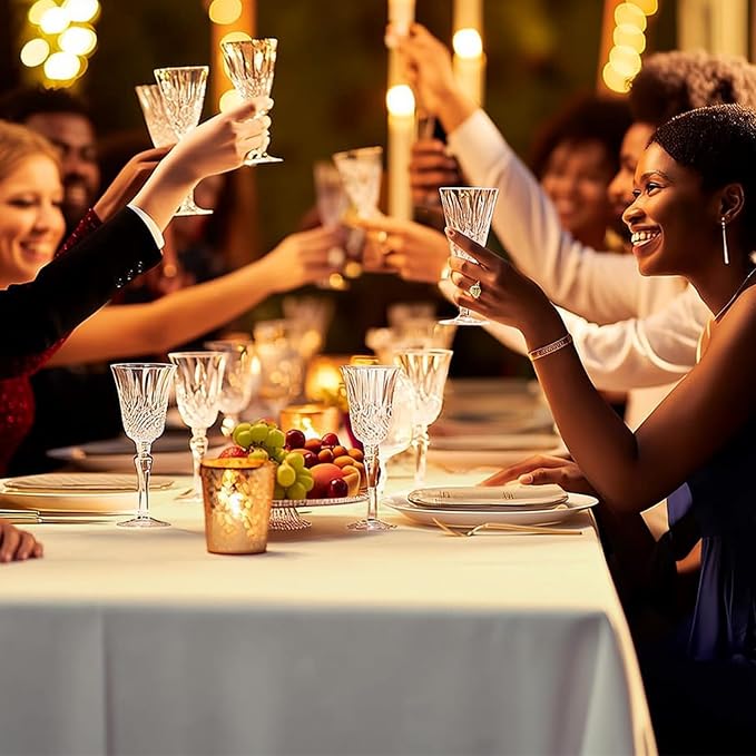 54 Inch X 300 Feet Plastic Table Cover Roll Premium Disposable Plastic Tablecloth for All Type/Shape Tables | Picnic, Party, Banquet, Birthdays, Weddings (Beige, 54 Inch X 300 Feet)