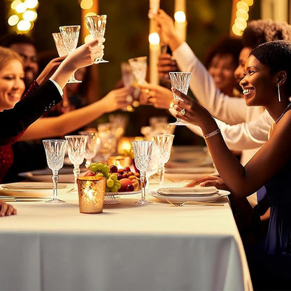 54 Inch X 300 Feet Plastic Table Cover Roll Premium Disposable Plastic Tablecloth for All Type/Shape Tables | Picnic, Party, Banquet, Birthdays, Weddings (Beige, 54 Inch X 300 Feet)