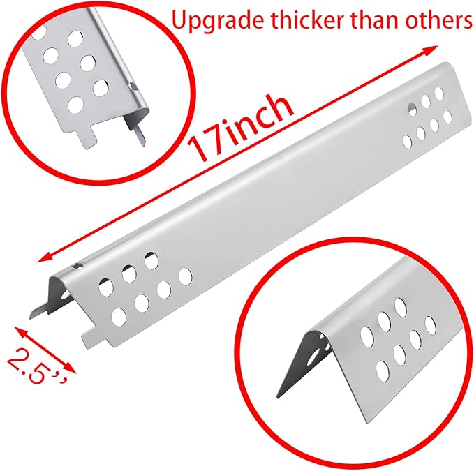463673519 463625219 463625217 Grates Heat Tent 2 Burner Grill Replacement Parts for Charbroil Gas Grill Parts G470-0002-W1 G470-0004-W1A G470-5200-W1 463673017 463673517 463673519P1 463673019
