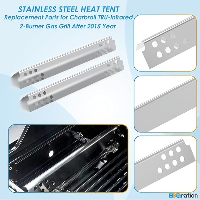 G362-2100-W1 Grill Replacement Kit for Charbroil TRU-Infrared 463642316 463644220 463632320 463675016 463644220 463245518, Grill Grate, Heat Plates and Burner Kit for Charbroil 466642416