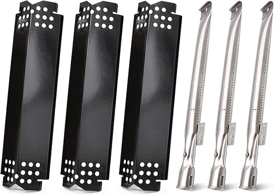 Criditpid Grill Replacement Parts for Nexgrill 720-0925S, 720-0864, 720-0864M Models. Grill Heat Plates, Burner Tubes for BBQ PRO 3 Burner Grill 122.20148511.