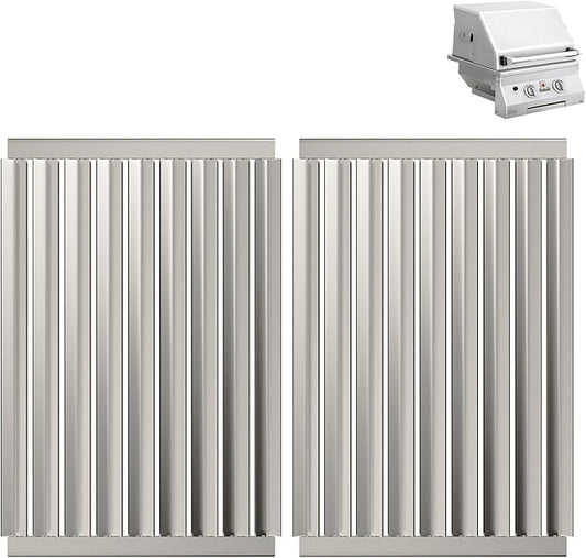 Grill Grates for Solaire 21G Grills Stainless Steel Grill Replacement Parts for SOL-IRBQ-21GVI-LP Replacement Grates for SOL-2116R, 8.7 x 13.7 Inch