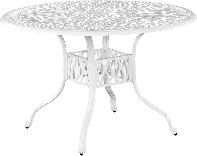 Homestyles Capri Outdoor Dining Table, Capri, Off White