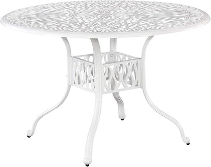 Homestyles Capri Outdoor Dining Table, Capri, Off White
