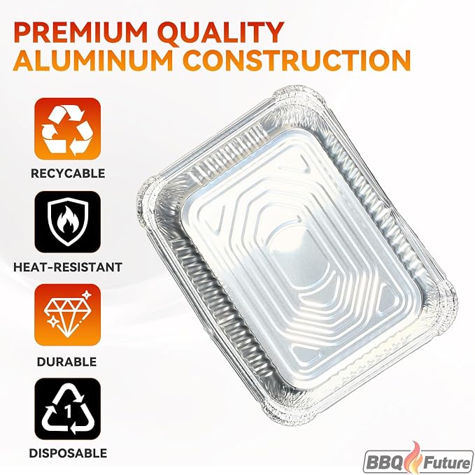 Grill Drip Pans for Charbroil Bistro Pro 25302161 25302145 25302146 Grill | Aluminum Disposable Grease Tray Liner Parts for Char Broil Patio Bistro Electric Gas Grill, 10-Pack