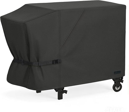 NettyPro Griddle Cover for Blackstone 28" Griddle with Single Shelf, Waterproof Heavy Duty 2 Burner Flat Top Gas Grill Cover 28" Cooking Station Camping, Black