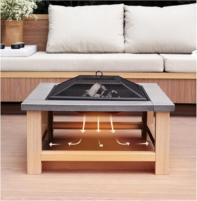 Barbecue Grill Outdoor Barbecue Table Stove Charcoal Heating Courtyard Basin Household Tea Barbecue Charcoal Grill