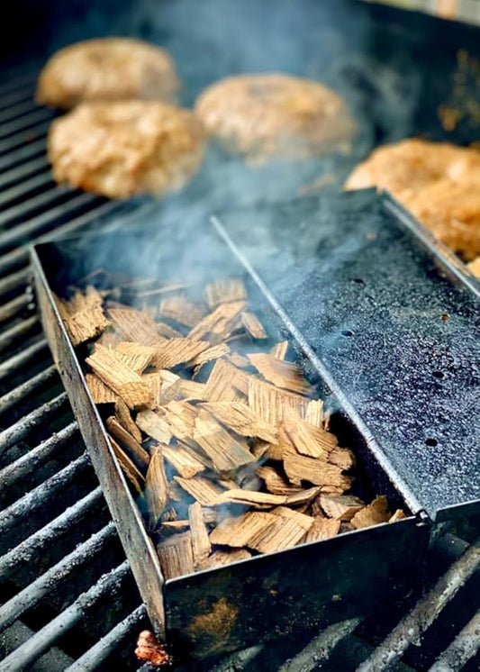 Western BBQ Premium‎ Wood Smoking Chips Variety (Pack of 4) Cherry, Hickory, Mesquite, Pecan