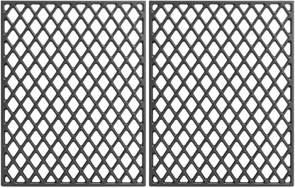 LS'BABQ 17'' Grill Grates for Nexgrill 720-0830H 720-0888N 720-0783E 720-0830D 720-0783W,Cast Iron Cooking Grids Replacement for Master Forge 1010037, Charbroil 463449914,Kenmore 122.16119,2 Pack