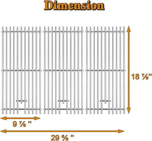 740-0780 Grill Grates Replacement Parts for Kitchenaid 720-0745A 720-0745B 720-0745 810-0021 Jenn-air Grill Parts 720-0727 720-0709B 720-0709 Perfect Flame 3019L LPG 3019LNG 3019L Cooking Grates