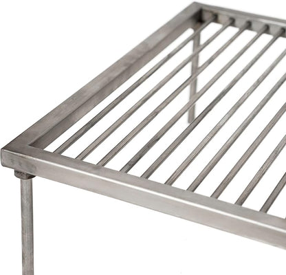 Argentina Stainless steel & Iron grill asado parrilla BBQ 100x50cm / 39.3x19.6in (Large)