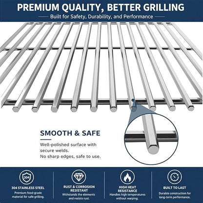 Flavorizer Bars,Heat Deflectors,Grill Burner and Grill Grid for Weber Genesis II 300/LX 300, GS4 Genesis ii E-310 ii E-315 ii E/S335 ii se-335 Grill
