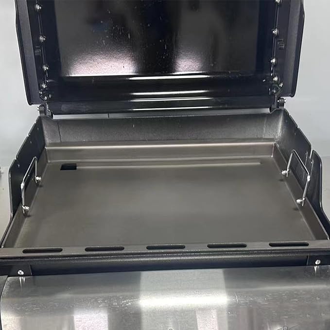 SafBbcue Genesis II 300 Series 6788 Full Size Griddle for Weber GS4 Flat Top Grills Parts, Griddle Insert for Weber Genesis II E310 E320 S315 S330 EP310 EX315 SX335 EX335 Carbon Steel, with Handles