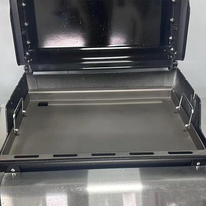 SafBbcue Genesis II 300 Series 6788 Full Size Griddle for Weber GS4 Flat Top Grills Parts, Griddle Insert for Weber Genesis II E310 E320 S315 S330 EP310 EX315 SX335 EX335 Carbon Steel, with Handles