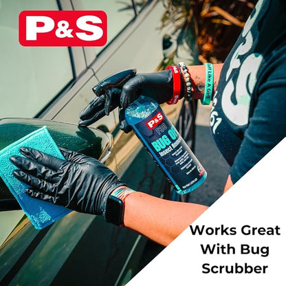 P&S Professional Detail Products Bug Off Insect Remover – Industrial-Strength Bug Splatter Cleaner, Safe for Paint, Trim & Grills, Pre-Wash Treatment, Easy Spray & Rinse Formula - 16oz