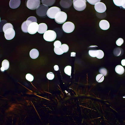 Solar String Lights 2 Pack, Outdoor Light Total 400 LED 144FT Solar Christmas Lights 8 Modes Oudoor Waterproof for Tree Patio Yard Garden Christmas Parties Decoration (White)