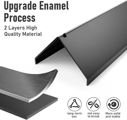 Uniflasy 7635 15.3 Inch Flavorizer Bars for Weber Spirit I & II 200 Series, Spirit E210 S210 E220 S220 Gas Grill, Porcelain Enameled Heat Plate Flavor for Weber Spirit 210 Replacement Parts