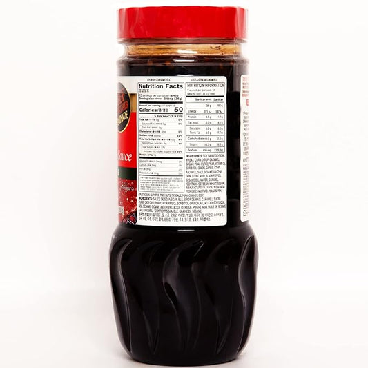 Wang Galbi Marinade - Korean BBQ Sauce for Beef Short Ribs, Sweet & Smoky Kalbi Marinade, Authentic Korean Rib Sauce, Made in Korea, No MSG - 16.93 oz Bottle