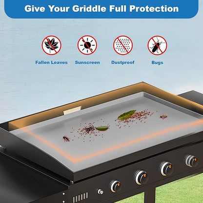 Food-Grade Silicone Grill Mat - Griddle Cover for Blackstone, A Protective Layer for Your Griddle Surface, Essential Blackstone Mat Griddle Accessory (17 Inch, Gray)