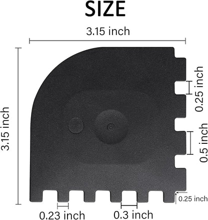 3 Set Plastic Grill Pan Scraper Tool for Griddle Cleaner, Cast Iron Accessories, Kitchen Cleaning Tool Kit