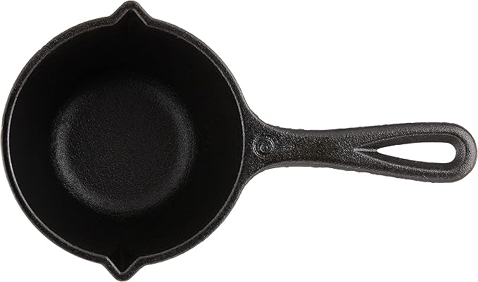 Lodge 15.2 Ounce Cast Iron Melting Pot + Silicone Basting Brush - Unparalleled Heat Retention - Heat Resistant Basting Brush up to 450° - Black and Yellow,(Pack of 3)