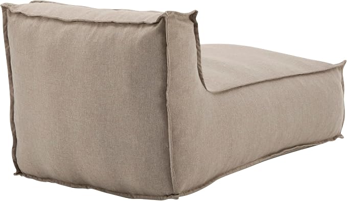 Merax Outdoor Bean Bag Chairs, 61" L Lounger Chair for Adults Bean Bag Couch Sofa with Memory Foam Filled for Patio Pool Balcony & Desk, Water-Repellence Fabric Outside Beanbag Chair