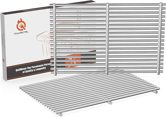 9MM 18.75" Grill Grates for Weber Genesis II, Grill Parts for Weber Genesis 2 300 & GS4 Genesis II LX 300 Series Grills, 304 Stainless Steel Replacement Grates for Weber Genesis II E 310 E&S 315 320